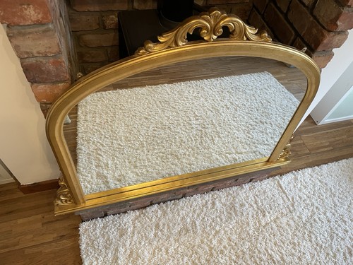 Large mirror ornate gold - large,