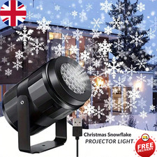 CHRISTMAS PROJECTOR LIGHT LED SNOWFLAKE SNOWMAN OUTDOOR INDOOR LANDSCAPE LAMP
