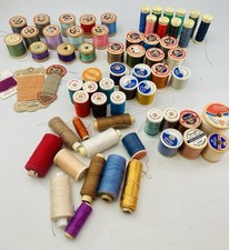 Job Lot Vintage Cotton Reels, Wooden, Plastic Sylko, Coats, Gutermann, Some New