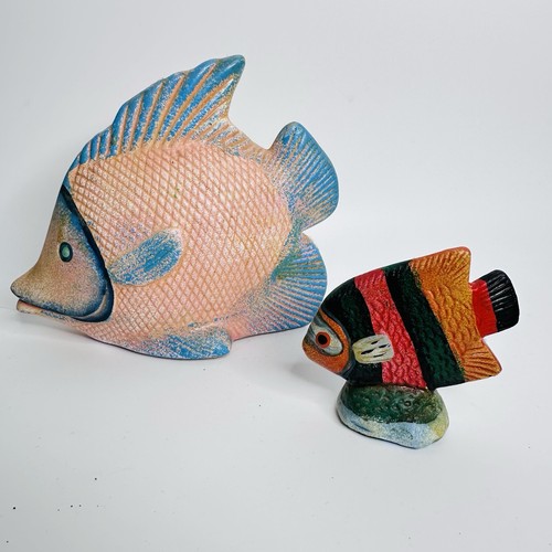Vintage ceramic fish ornaments - ceramic,
