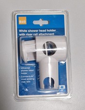 B&Q WHITE SHOWER HEAD HOLDER