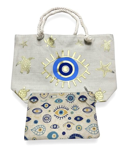 Canvas beach bag piece set - piece,