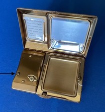 Vintage 1950s Melissa Photo/Musical Compact Gold Plated Unused