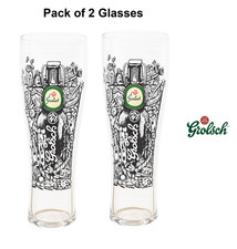 2x Grolsch Pint Glass 20oz