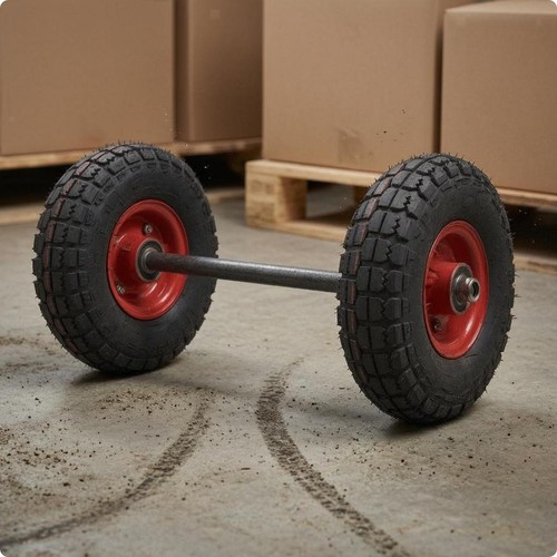 Pre assembled trolley - assembled, wheel