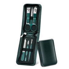 6-in-1 Manicure & Pedicure Grooming Kit – Nail Clippers Set with Travel Case