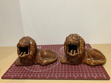 Vintage Pair of Lion Figures