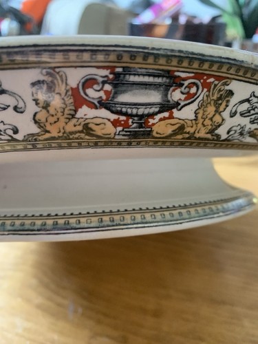 Antique hill pottery - bl&,