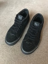 Vans X Neighborhood Sk8-Mid Old Skool Comfy Black Suede Trainers Limited Edition