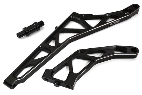 Black billet machined rear - black,