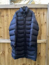 Berghaus Down 600 Embroidered Full Length Feather Down Puffer Coat Black UK 14