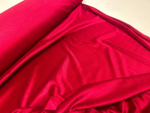 Red velvet fabric - stretch, soft