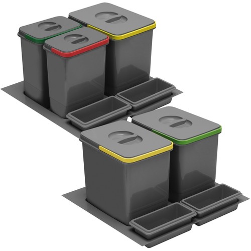 Drawer cabinet waste bins - cabinet,