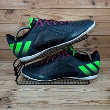 Adidas Trainers Mens Size UK 11 Ace 16.3 Court Indoor Black Solar Green Football