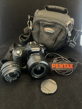 Pentax K100 D DSLR Digital Camera w/SMC Pentax-DA 18-55mm F/3.5-5.6 & Filter/Bag
