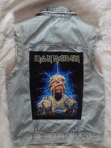 Iron maiden sleeveless denim - iron,