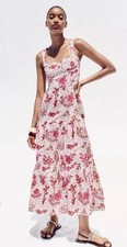 Zara Pink Beaded Floral Print
