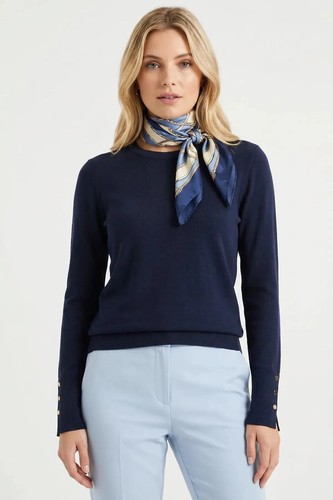 Lipsy button cuff light knit - button,
