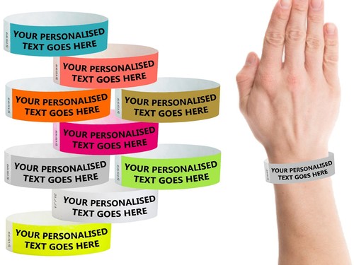 Wristbands personalised paper - personalised,