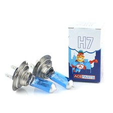 2x H7 55w Super White Xenon