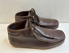 NICHOLAS DEAKINS Mens Boots Brown Leather Moccasin Shoes UK Size 7 Soviet