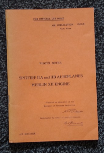 Pilot notes spitfire 11a - pilot's, notes.
