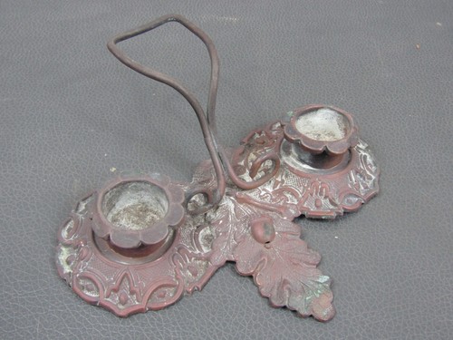 Antique brass double