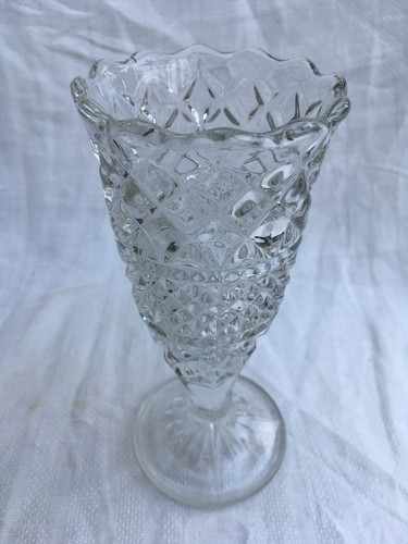 Small vase pressed glass - pressed,