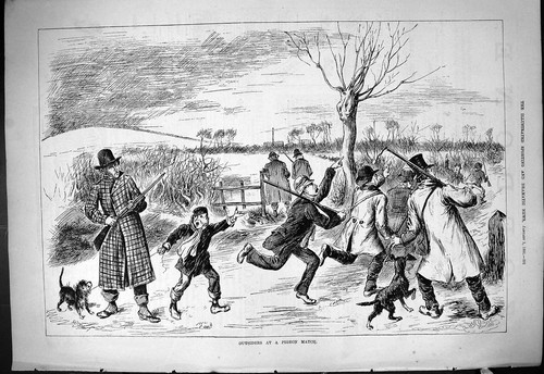 Antique old print 1881 - antique,