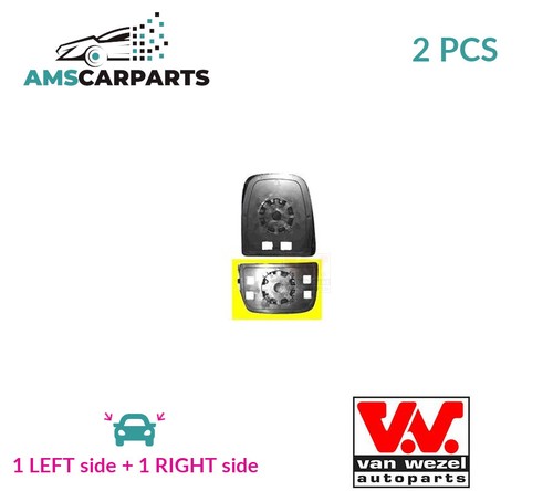 Rear view mirror glass - mirror, pair