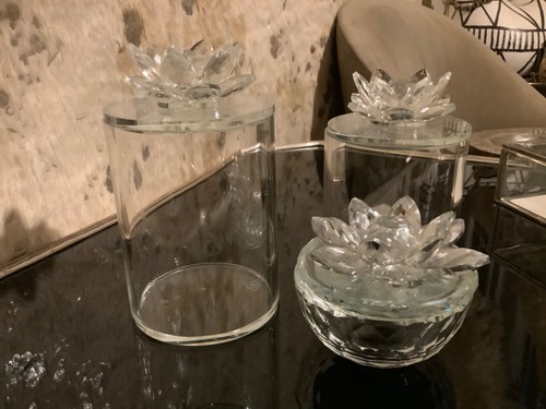 Elegant three crystal - crystal, glass