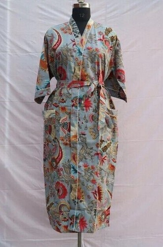 Indian long 100 cotton kimono - indian,