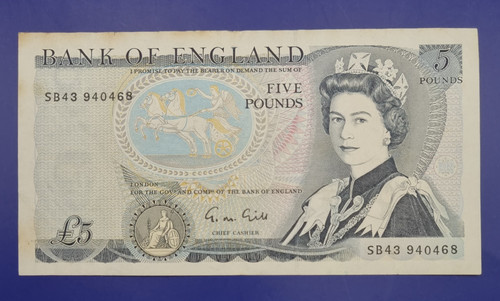 B353 1988 gill five pound - b353,