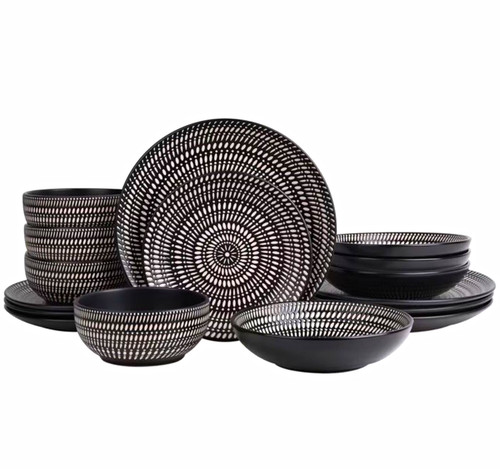 Black white geometric - &,