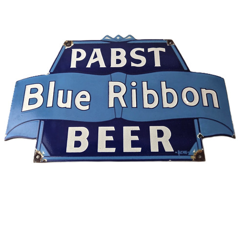 Vintage pabst blue ribbon sign - vintage,