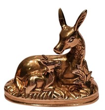 Vintage Mother Deer and Fawn