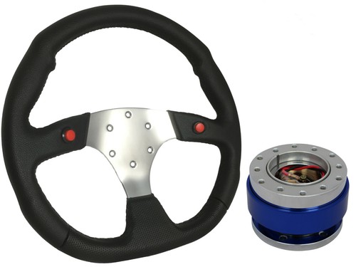 Chrome steering wheel - f1, +