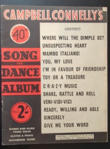 Campbell connelly 40th - connelly's, song