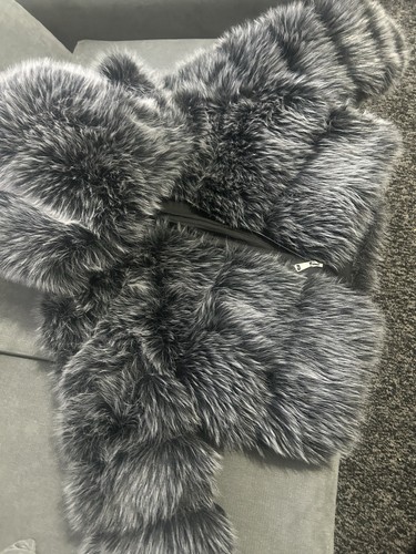 Grey faux fur women - faux, stole