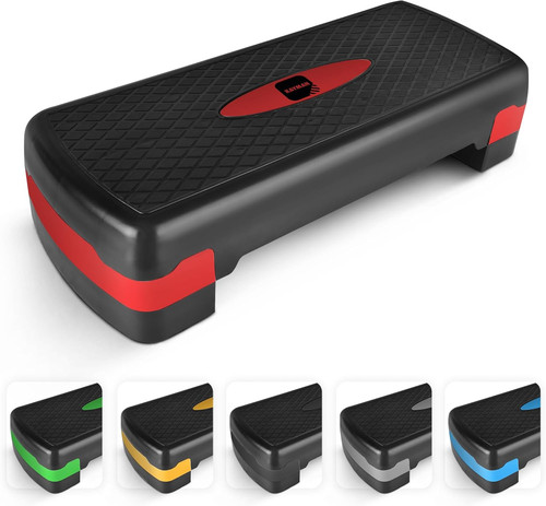 Exercise steps with - exercise, adjustable