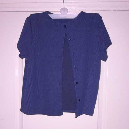Boohoo blue knit round - knit, neck