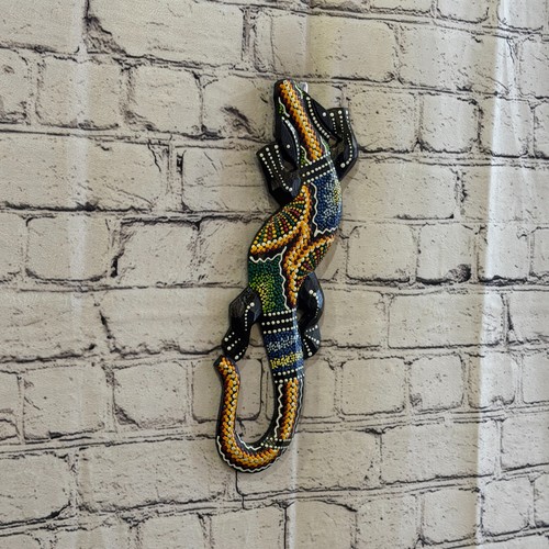 30cm gecko carved wooden dot - gecko,