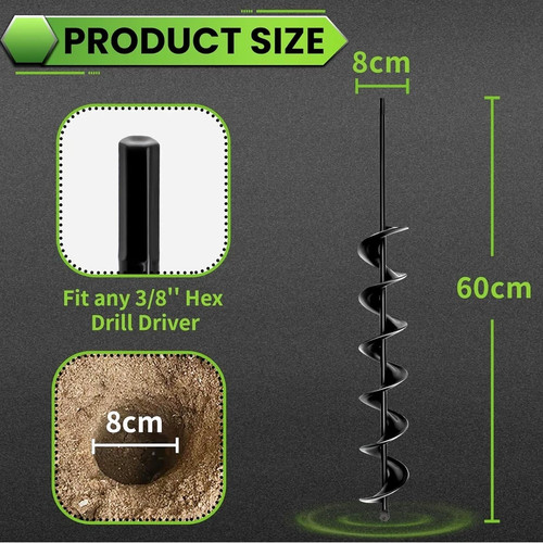60cm auger spiral - spiral, bit