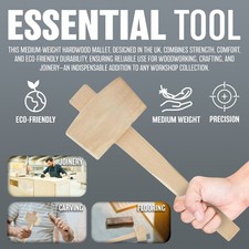 4.5" WOODEN MALLET CHISEL
