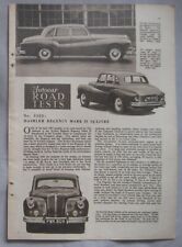 1955 Daimler Regency Mark II Original Autocar magazine Road test