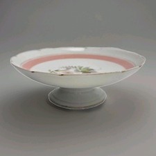 Haviland Limoges Cake Stand CFH GDM Porcelain  Vintage with Floral