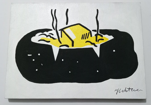 Roy lichtenstein painting - lichtenstein,, oil