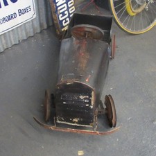 Vintage Tin Toy Pedal Car, Red