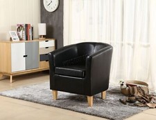Tub chair faux leather - tub, pu