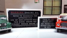 Land Rover Series 2 2a 3 200Di 300Di Conversion Period Classic Engine Bay Decals